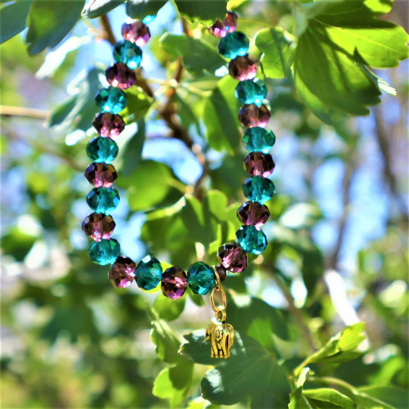 Handmade Glass Beaded Stretch Bracelets