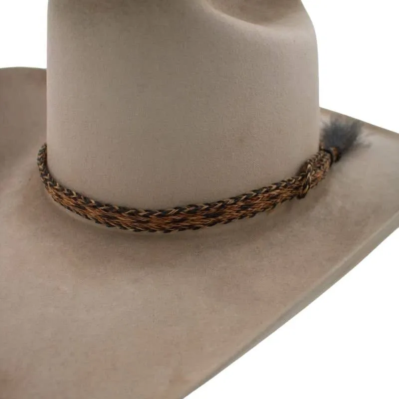 Horsehair Braided Single Cowboy Tassel Hat Band - Sundown