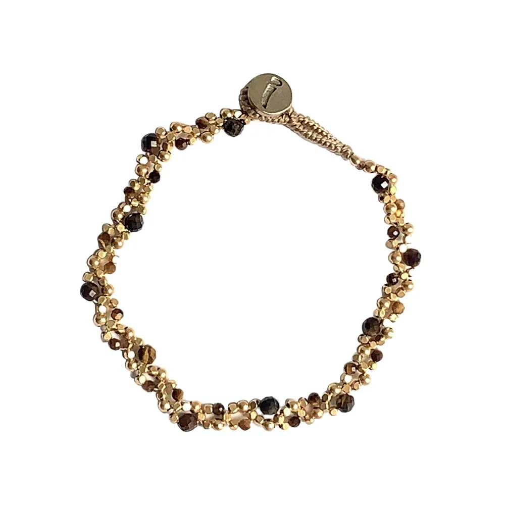 IBU Jewels Peggy Stone Lace Bracelet-Tiger Eye-PE12-07