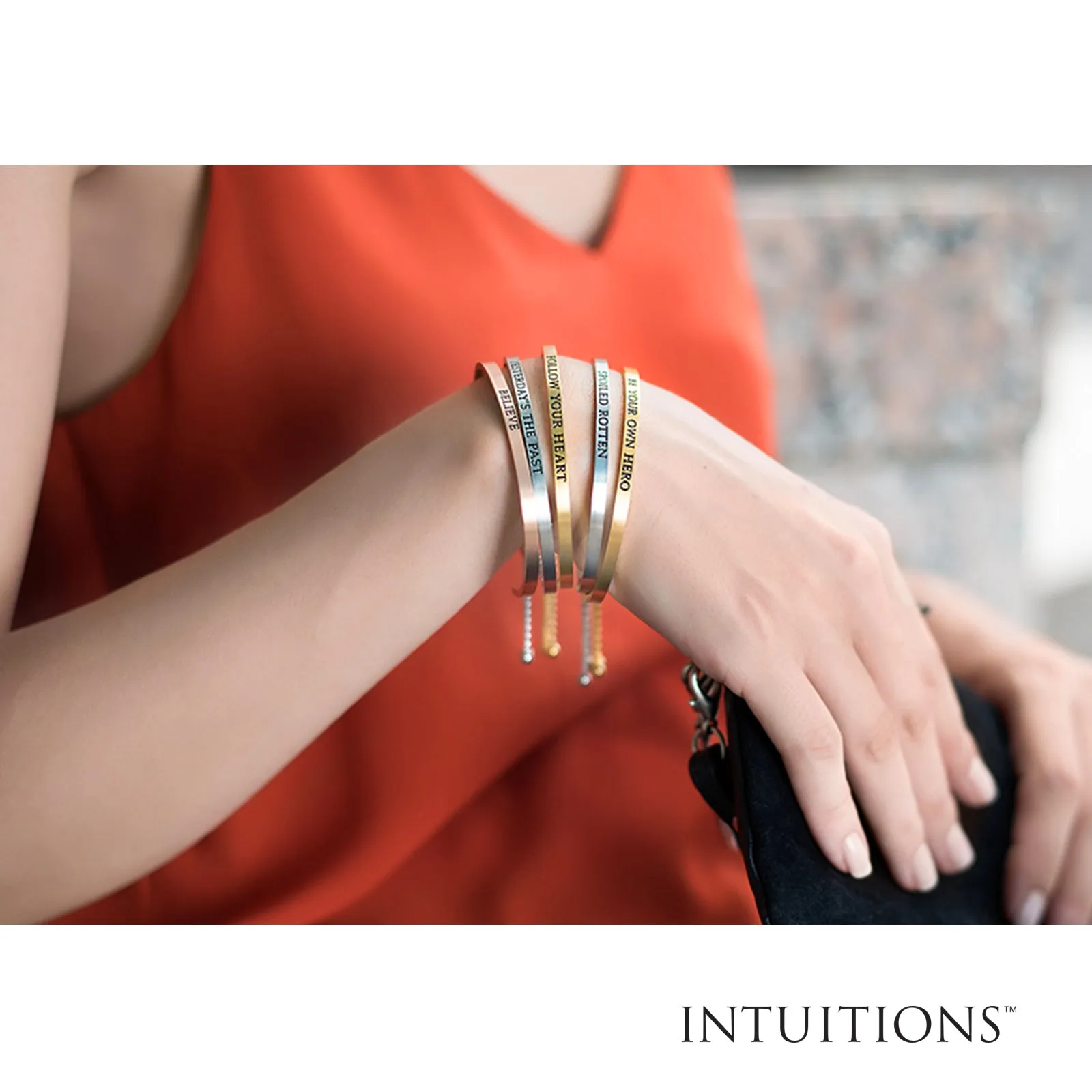 Intuitions Stainless Steel FAMILY IS EVERYTHING Diamond Accent Adjustable Bracelet