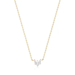 Jaci | Baguette White Sapphire Necklace