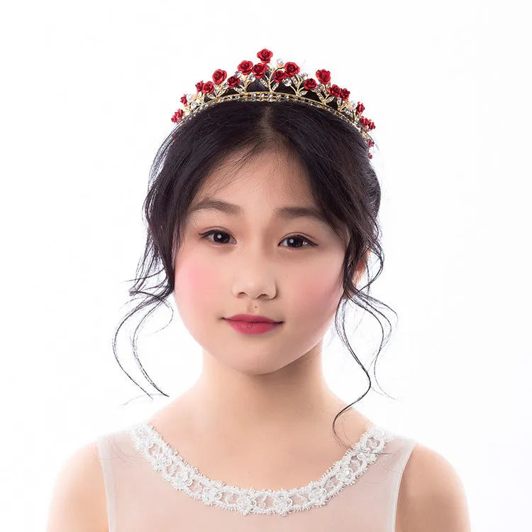 Jizo Women Princess Crown Birthday Tiara Headbands for Wedding Prom Bridal Party