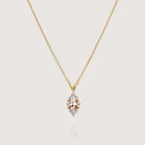 Juliette Necklace With Diamonds and Morganite