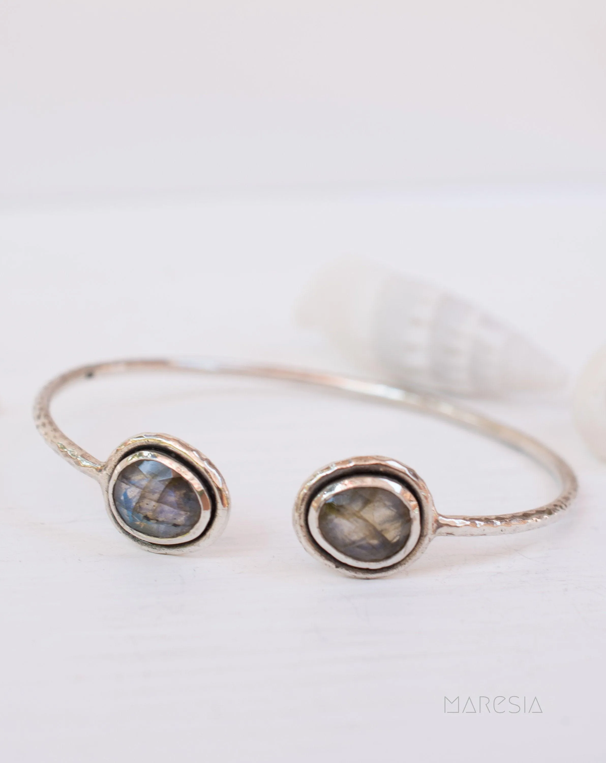 Labradorite Adjustable Bracelet ~ Sterling Silver 925 ~ MB008