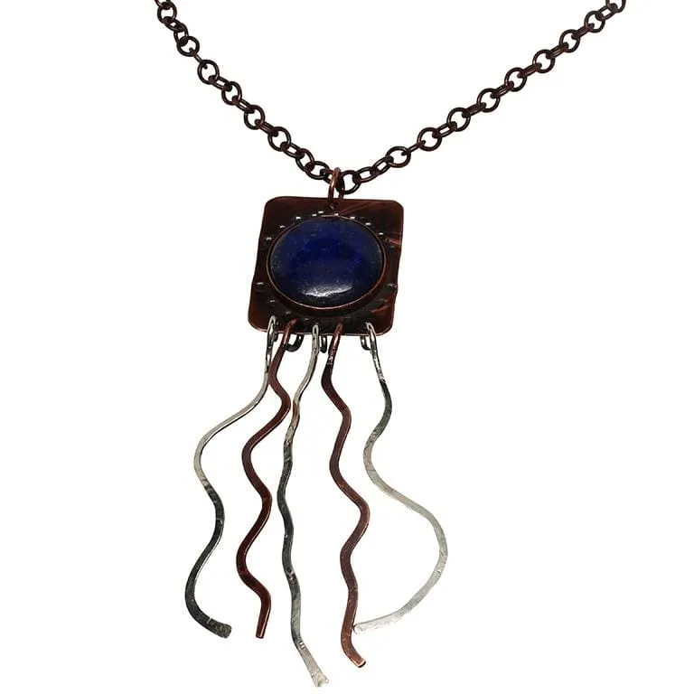 Lapis Flow Statement Necklace