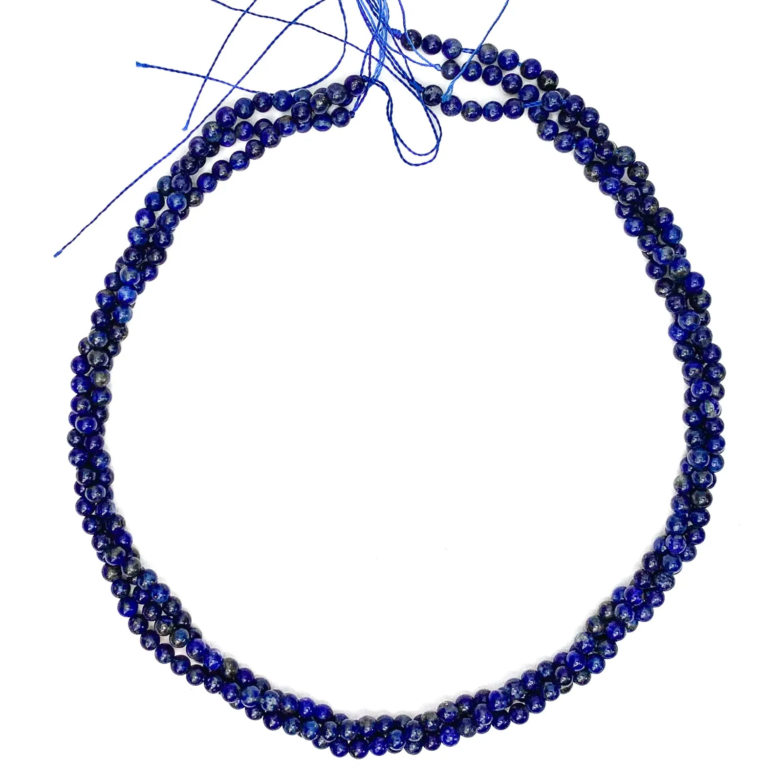 Lapis Lazuli 3.5mm Smooth Rounds Bead Strand