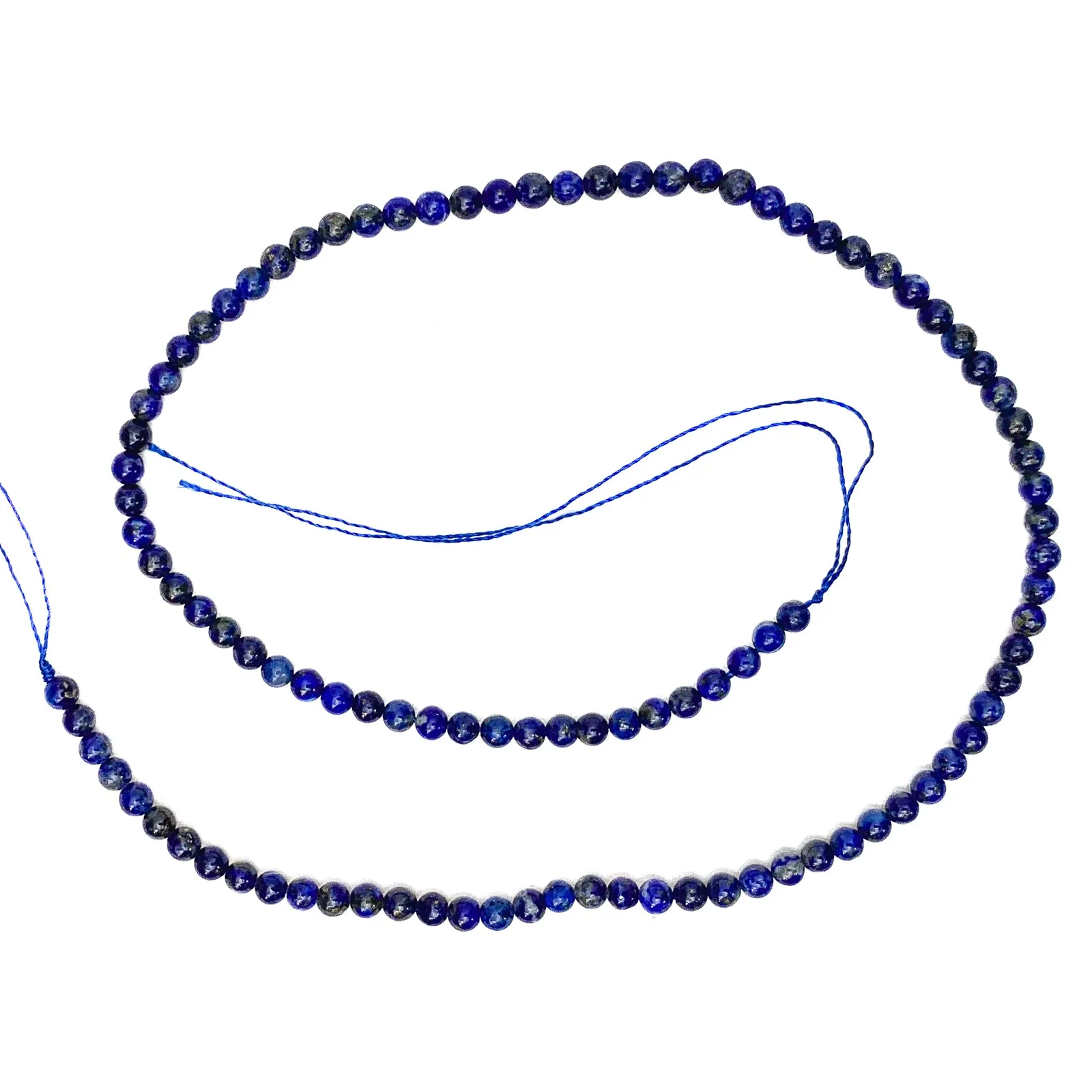 Lapis Lazuli 3.5mm Smooth Rounds Bead Strand