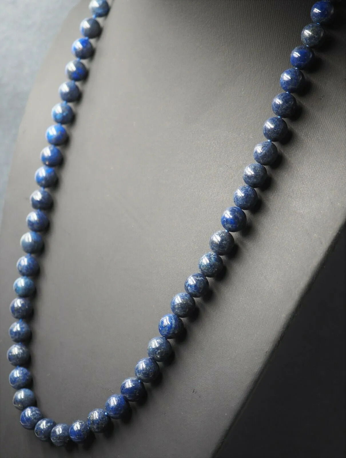 Lapis Lazuli Beaded Strand Necklace