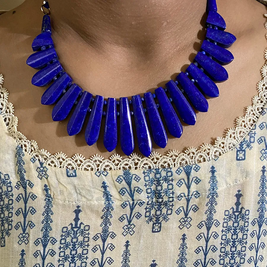 Lapis Lazuli Stone Vintage Jewelry set