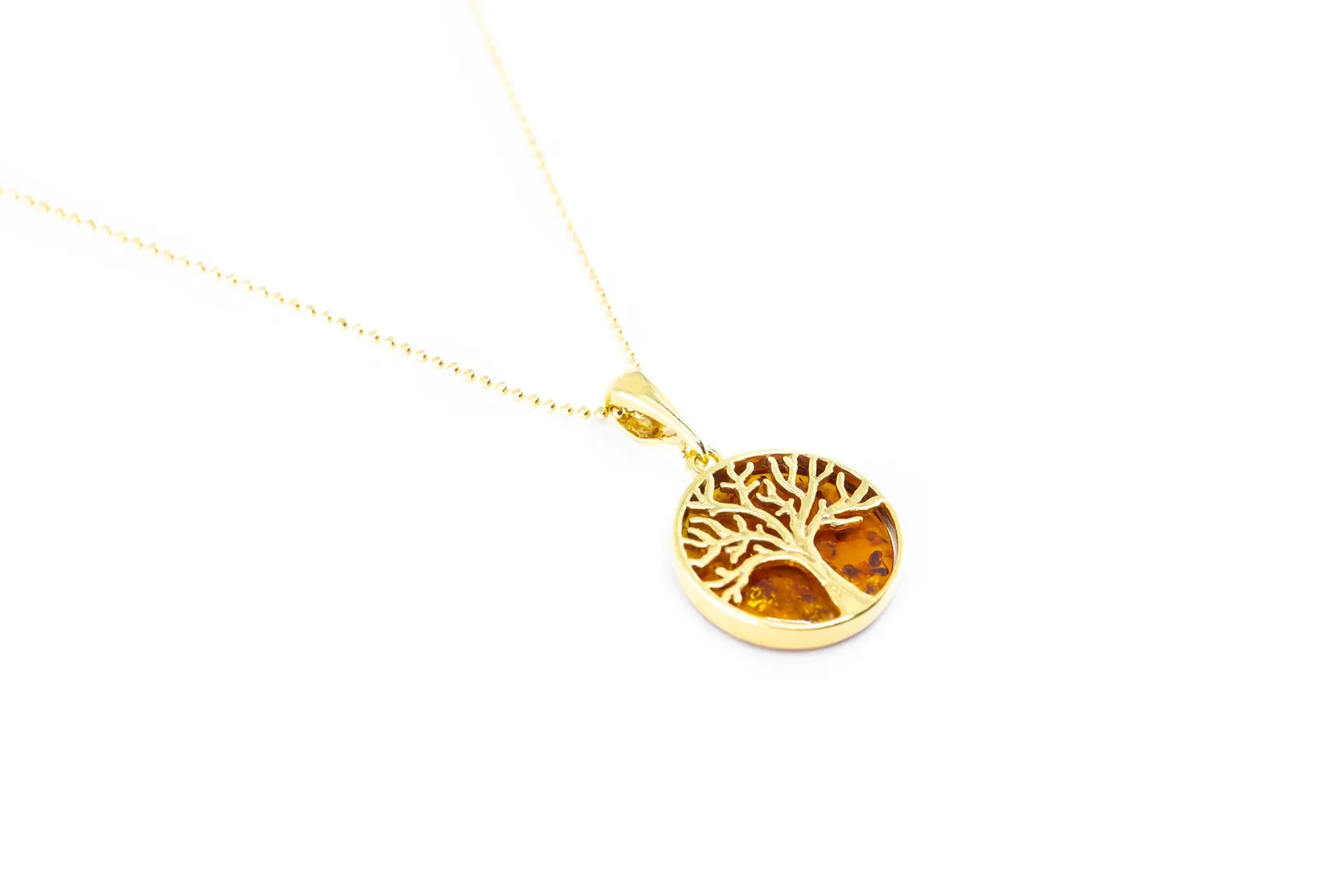 Large Gold Plated Tree of Life Pendant