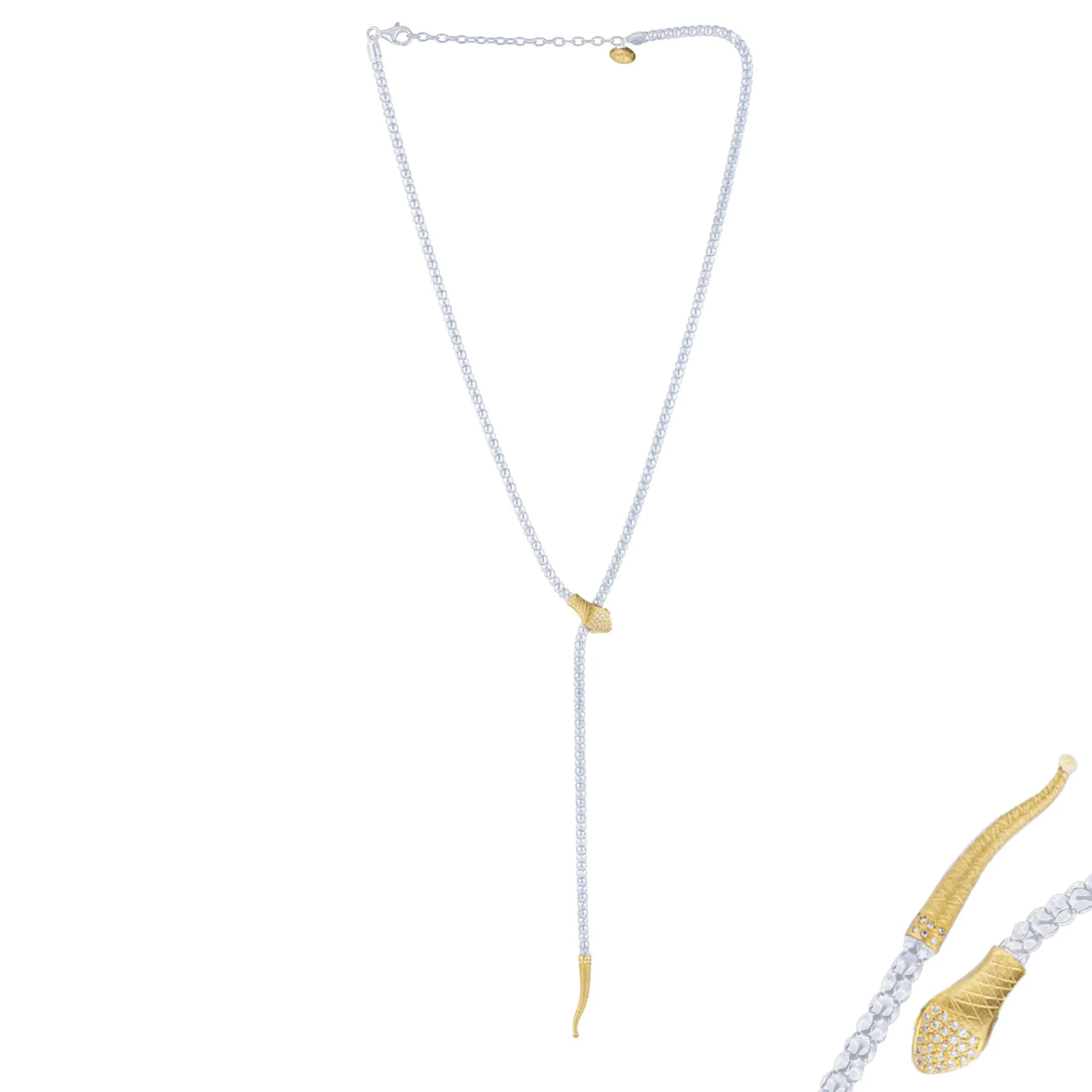 Lika Behar Snake Lariat Necklace