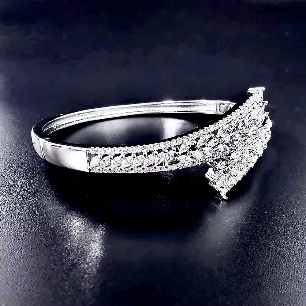 Lilibeth - Silver Cubic Zirconia Bridal Bracelet