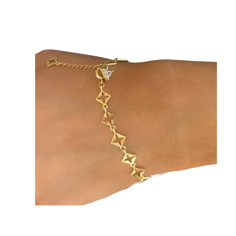 Lindi Kingi Byzante Embrace Bracelet Gold