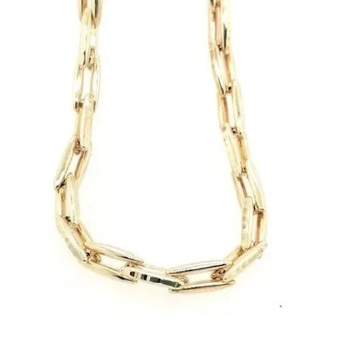 Long Rectangular Linked 9ct Gold Bracelet