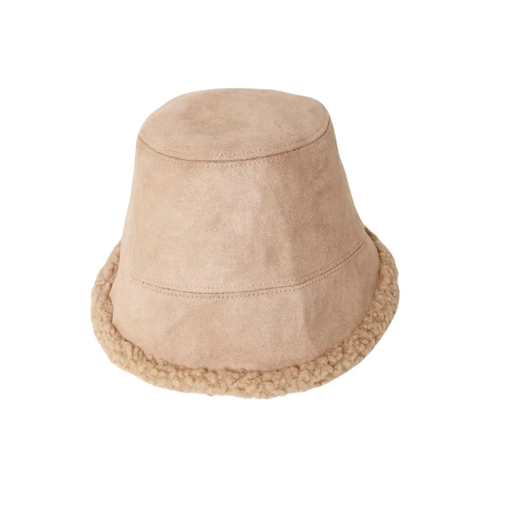 Look by M Fisherman's Reversible Bucket Camel Hat (Women's)