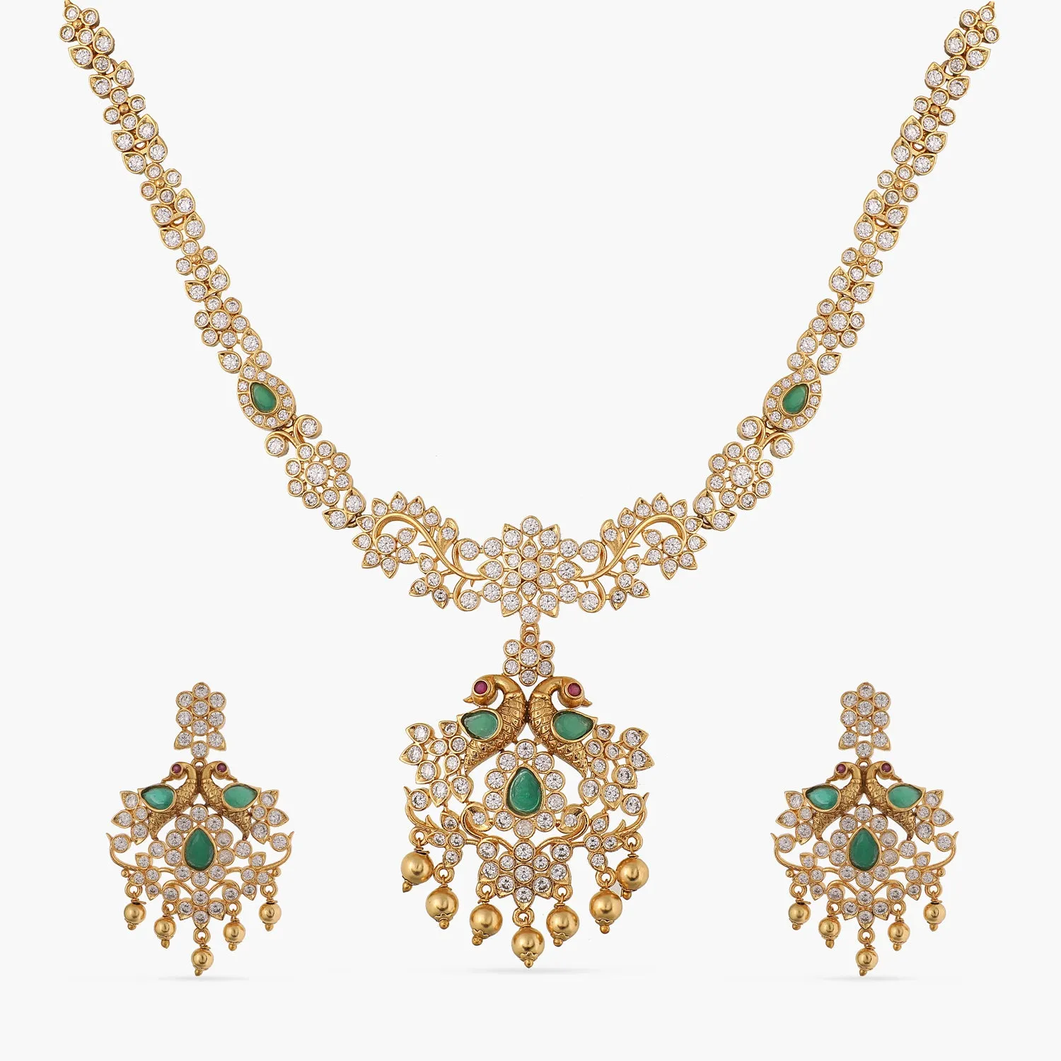 Lumini Antique CZ Necklace Set