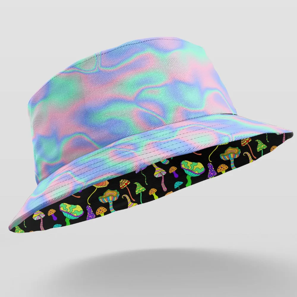 Magic Mushrooms - Bucket Hat Reversible Print