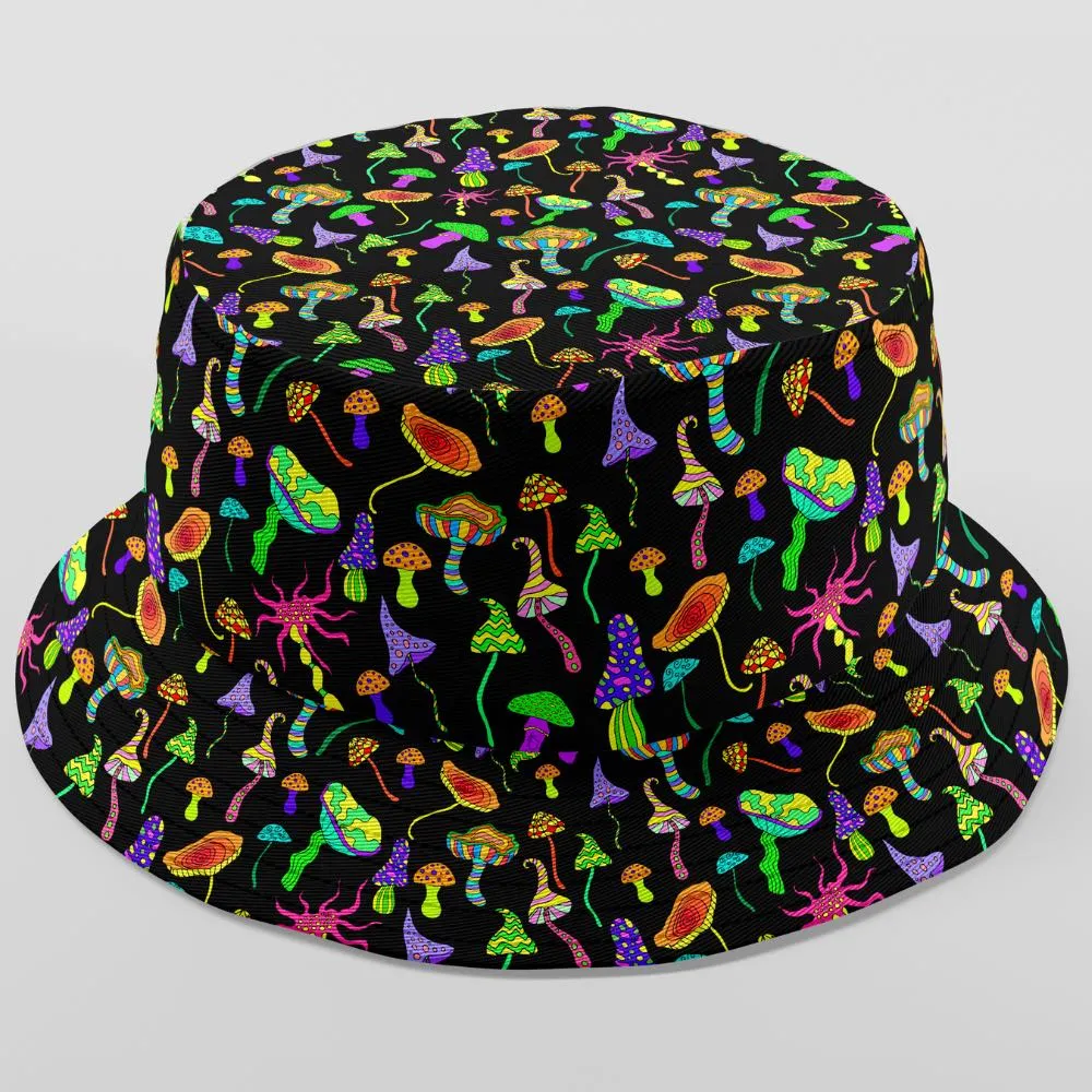 Magic Mushrooms - Bucket Hat Reversible Print