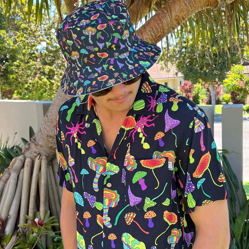 Magic Mushrooms - Bucket Hat Reversible Print