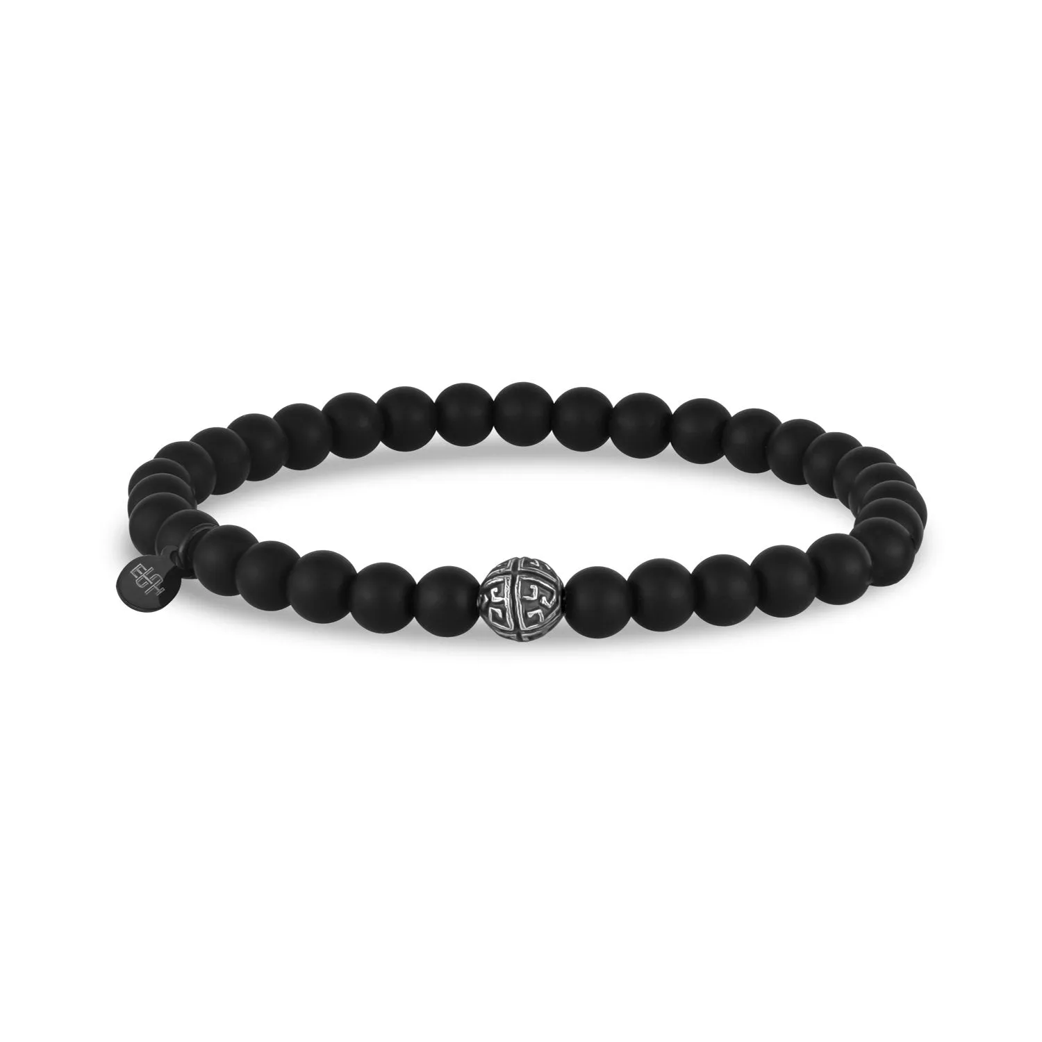 Matte Black Bead Bracelet | 6MM