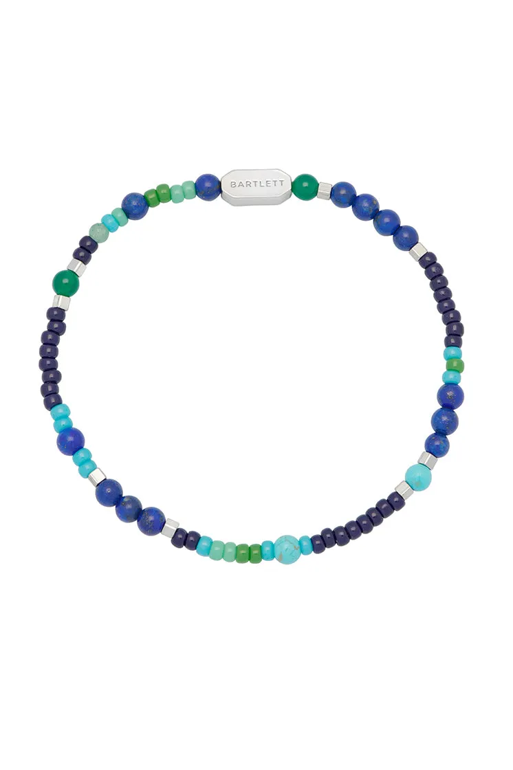 Mens Mixed Bead Stretch Bracelet