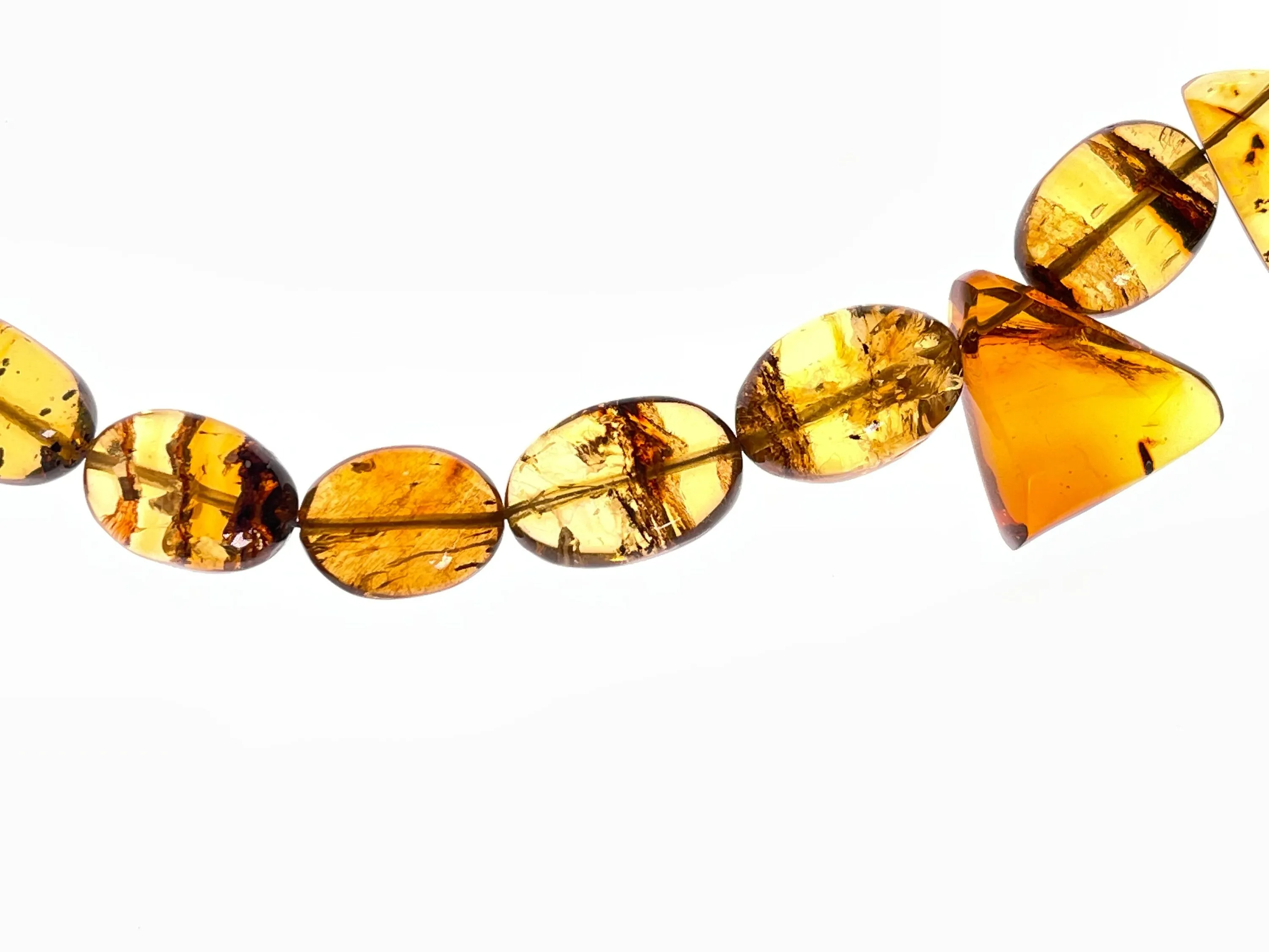 Mexican AMBER Crystal Necklace - Beaded Necklace, Handmade Jewelry, Healing Crystals and Stones, 48561