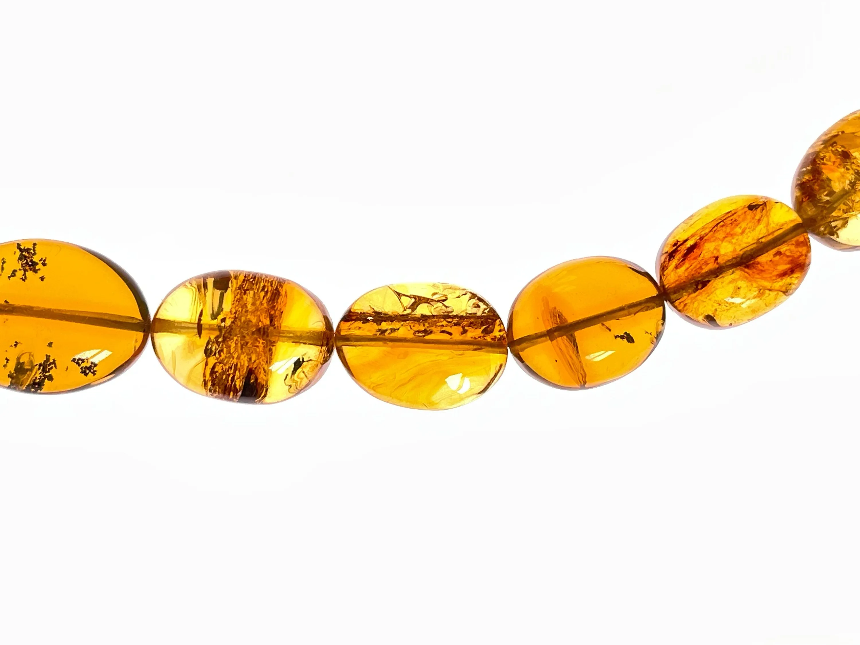 Mexican AMBER Crystal Necklace - Beaded Necklace, Handmade Jewelry, Healing Crystals and Stones, 48566