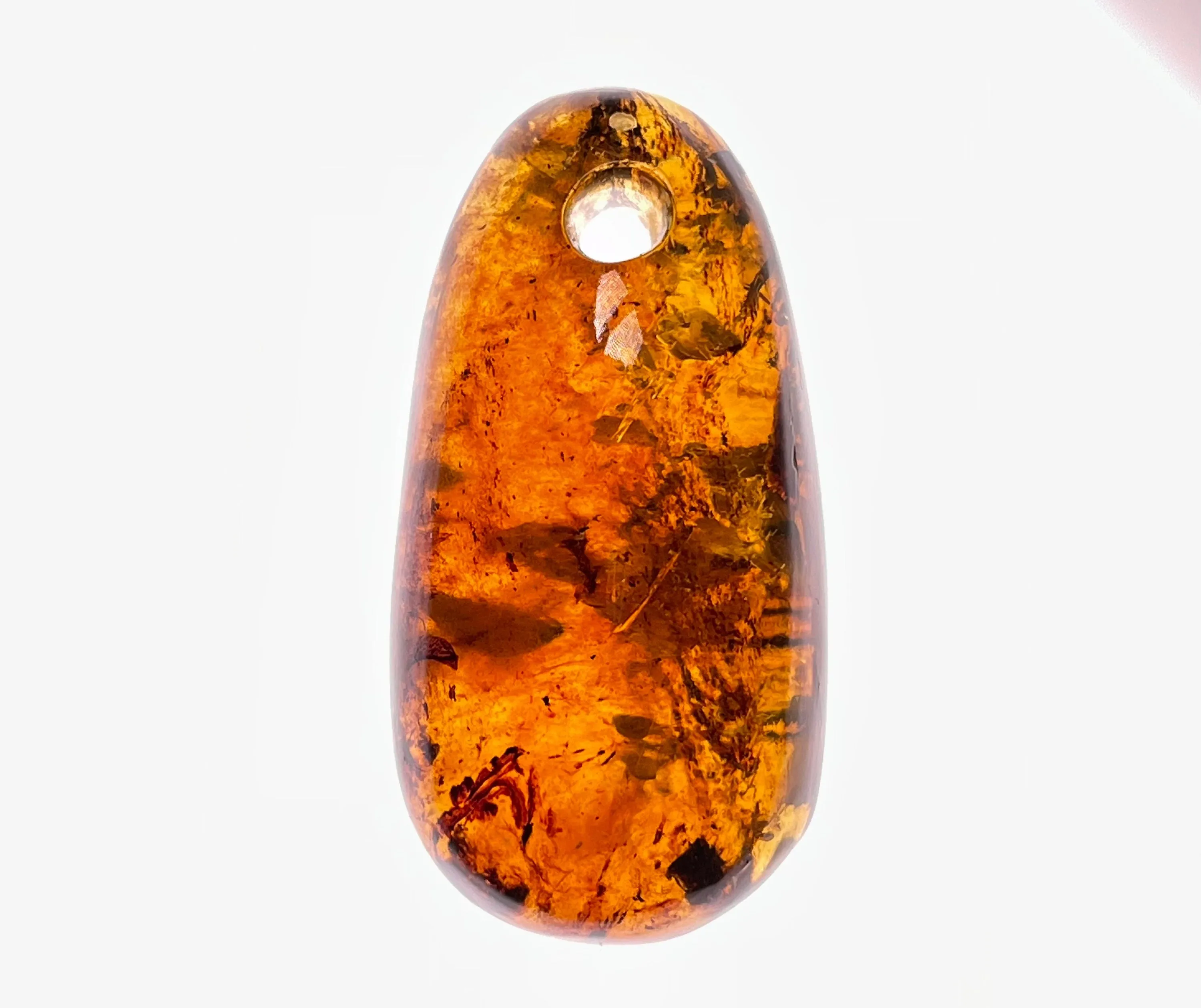 Mexican AMBER Crystal Pendant - Pendant Necklace, Handmade Jewelry, Healing Crystals and Stones, 48516