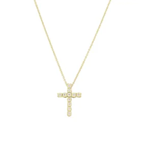 Mirage Diamond Cross Necklace 1/10ct