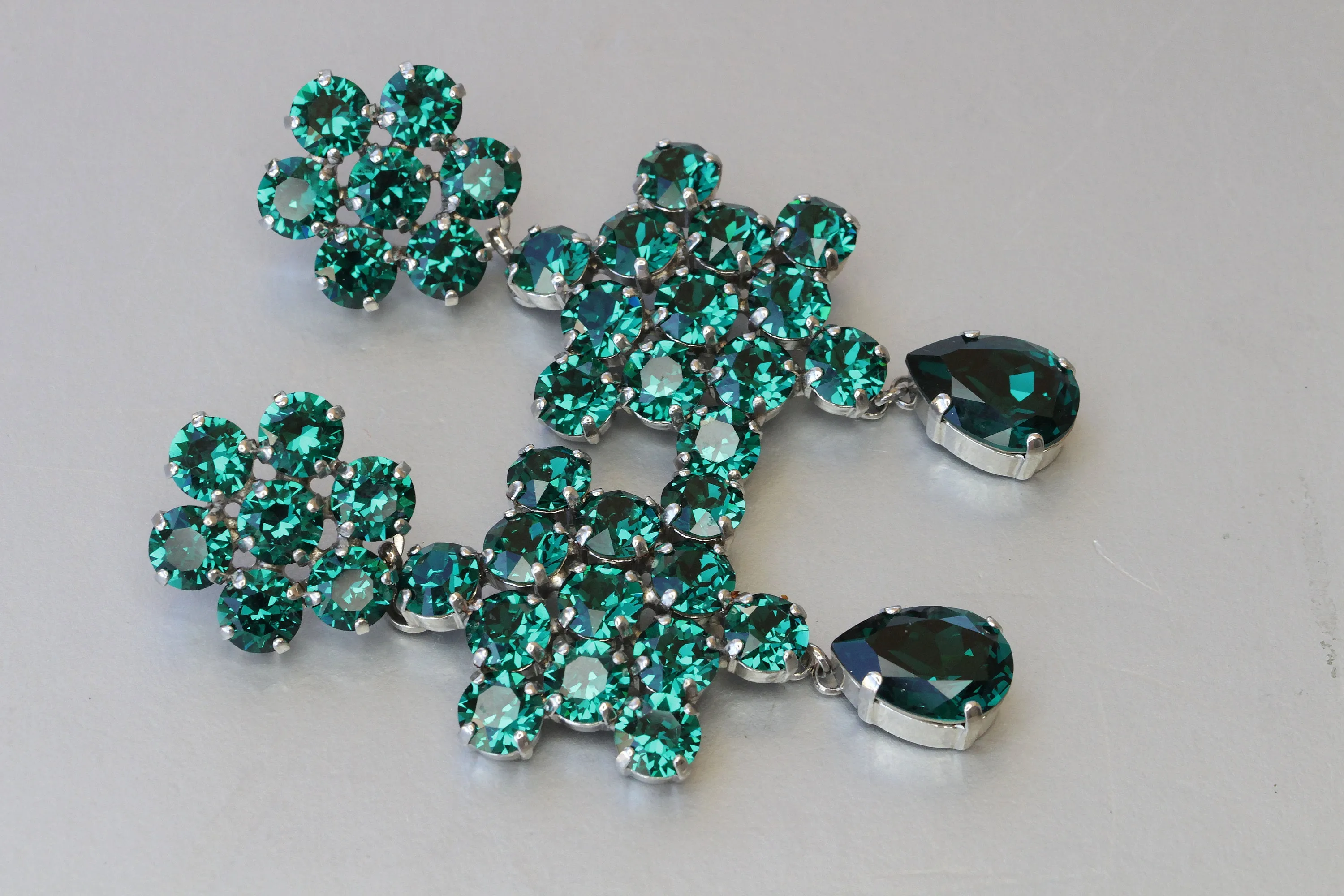 Mother Of the Brides EMERALD EARRINGS