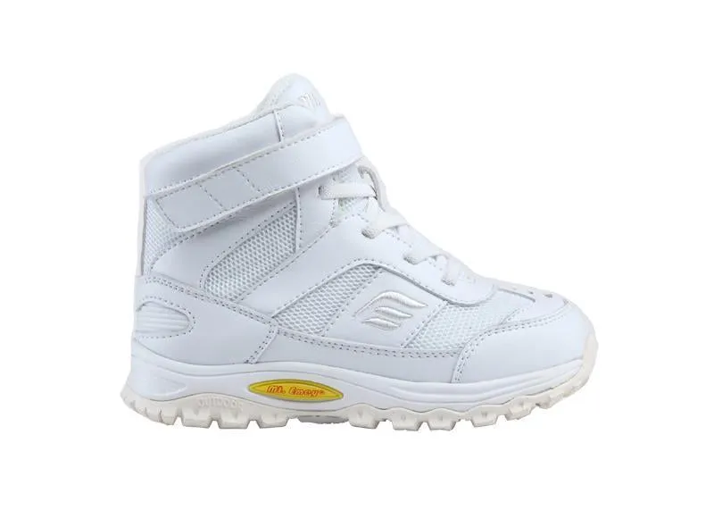 Mt. Emey 3305-3H White - Children Straight Last Athletic Boots with Elastic Laces