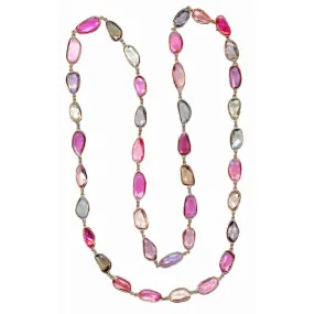 Multi-Color Rose-cut Sapphire Necklace