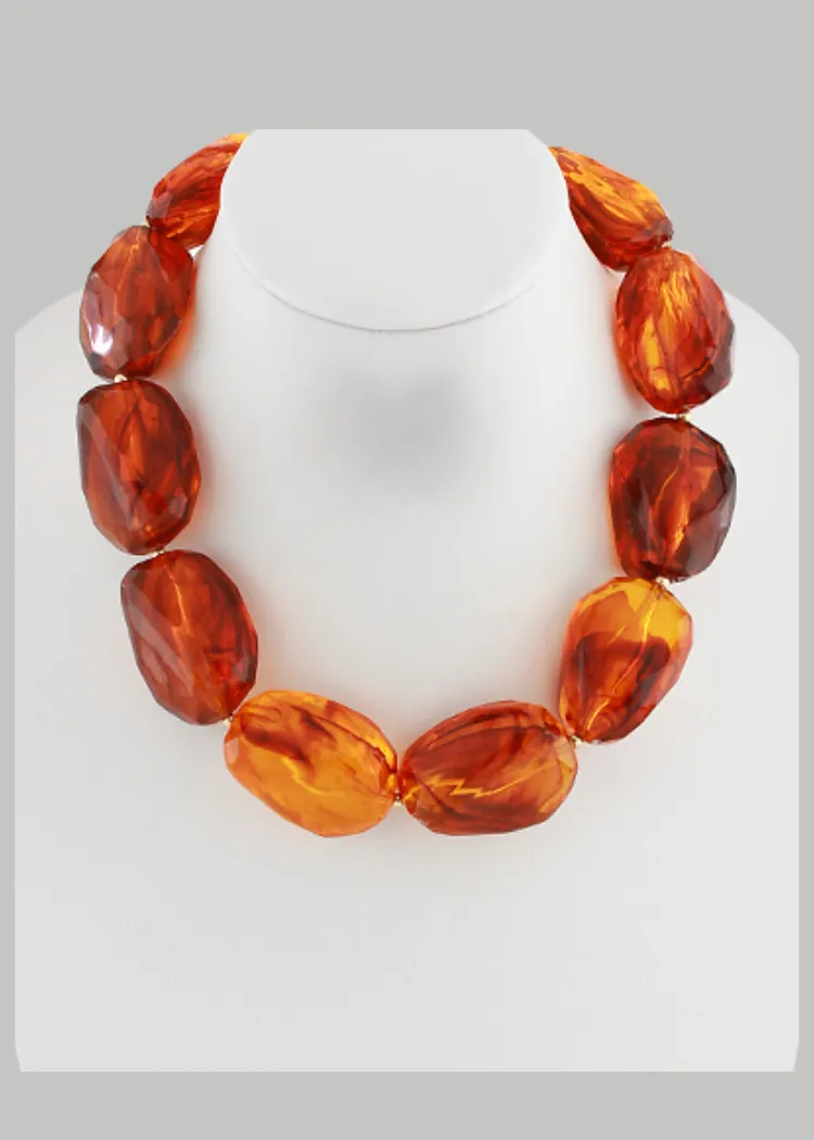 Mya Amber Necklace