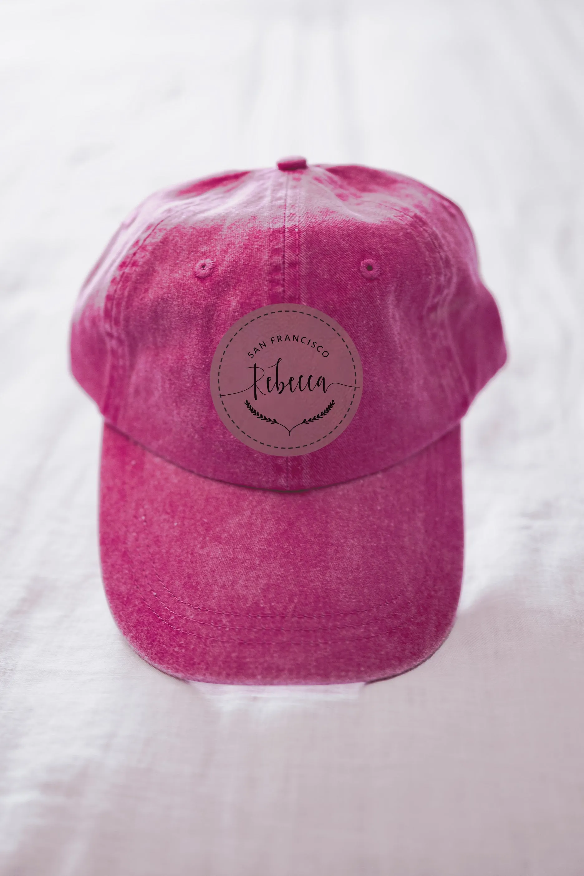 Name and Laurel Custom Hat