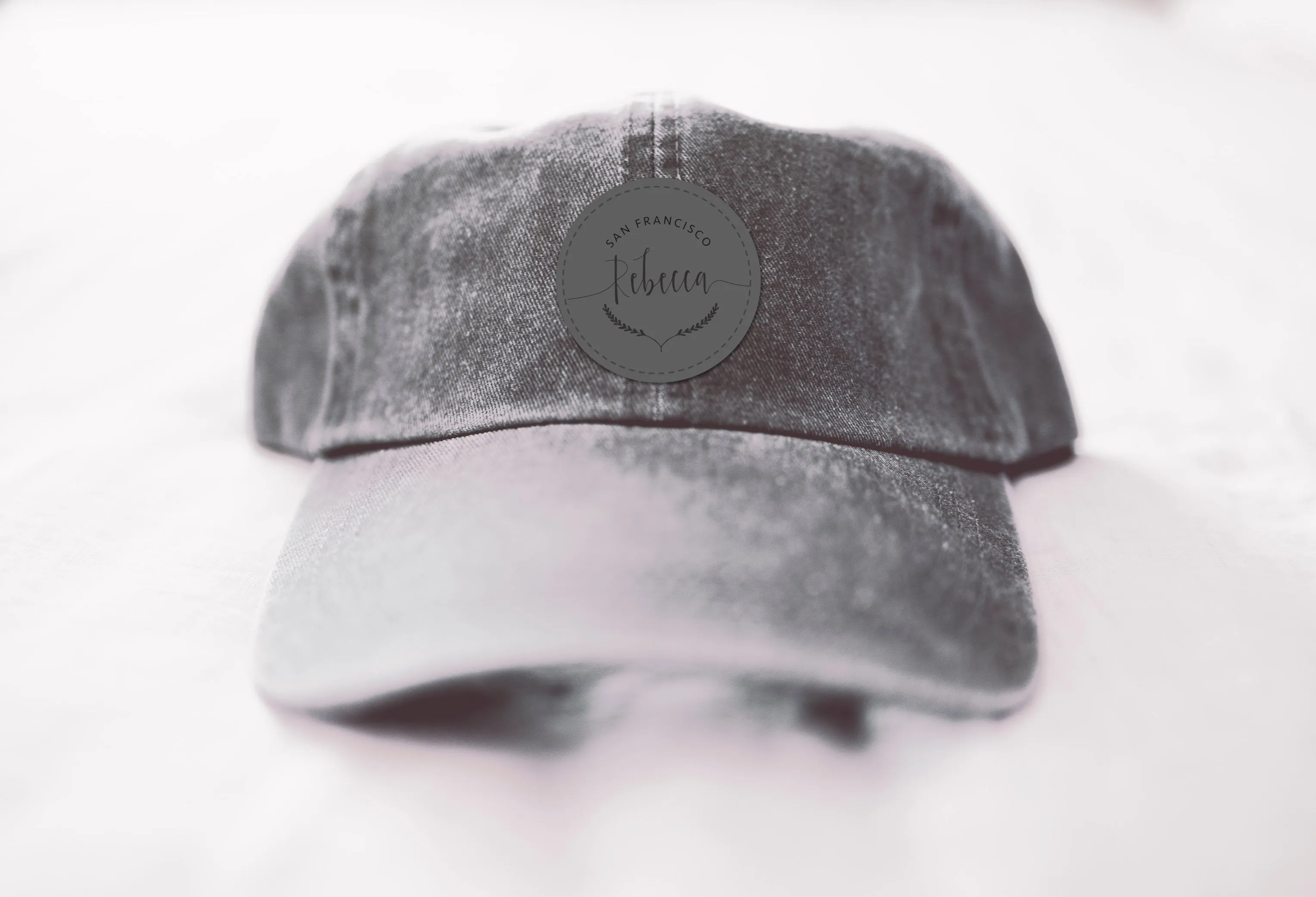 Name and Laurel Custom Hat