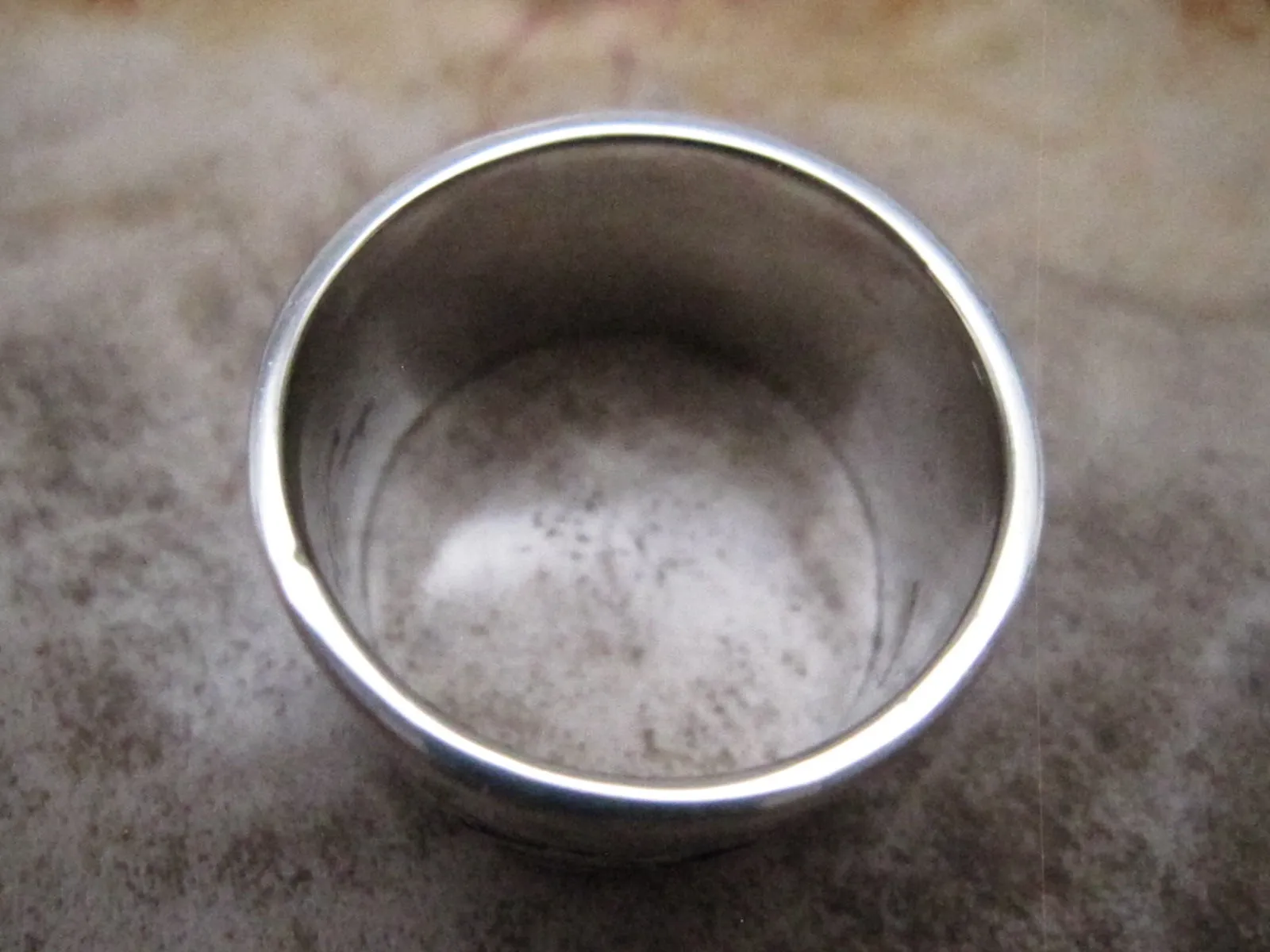 Native American Sterling Silver Stamped Men's Band Ring