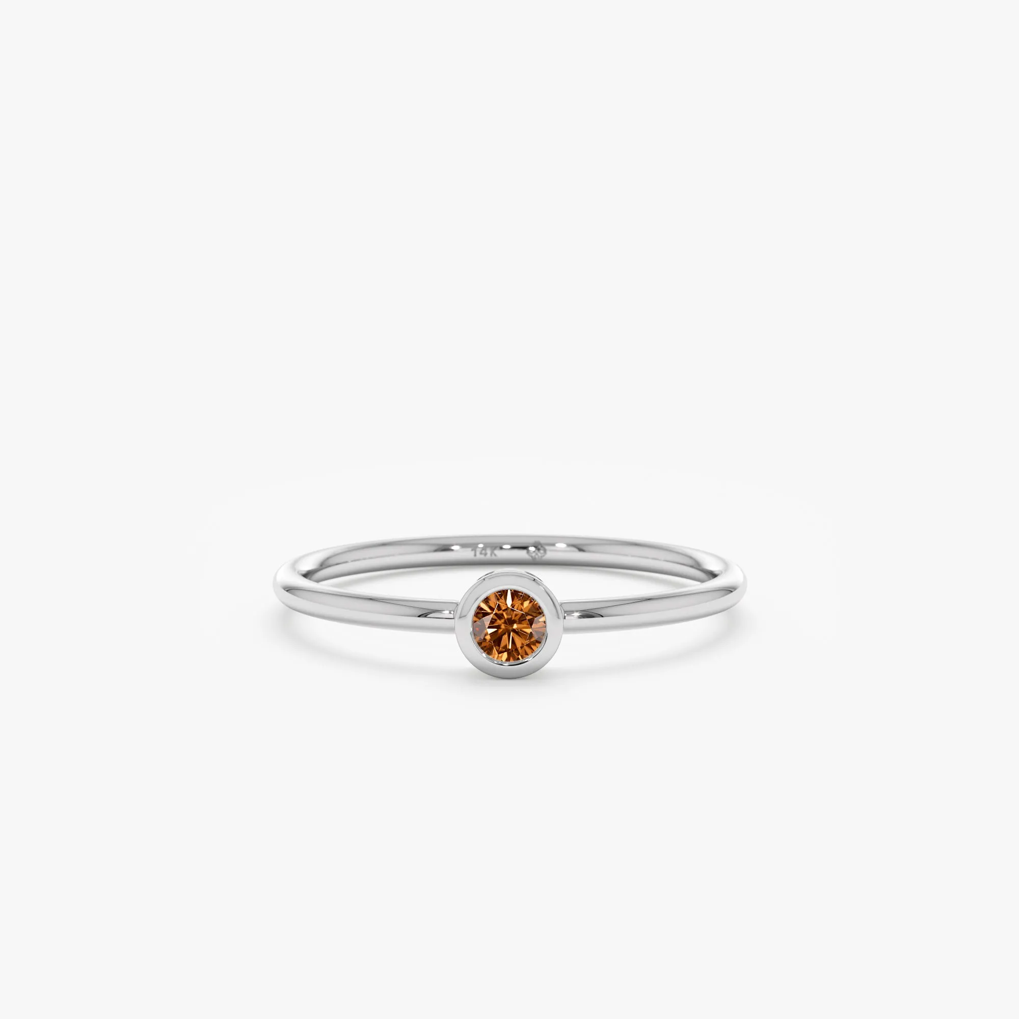 Natural Citrine Bezel Ring, Vienna