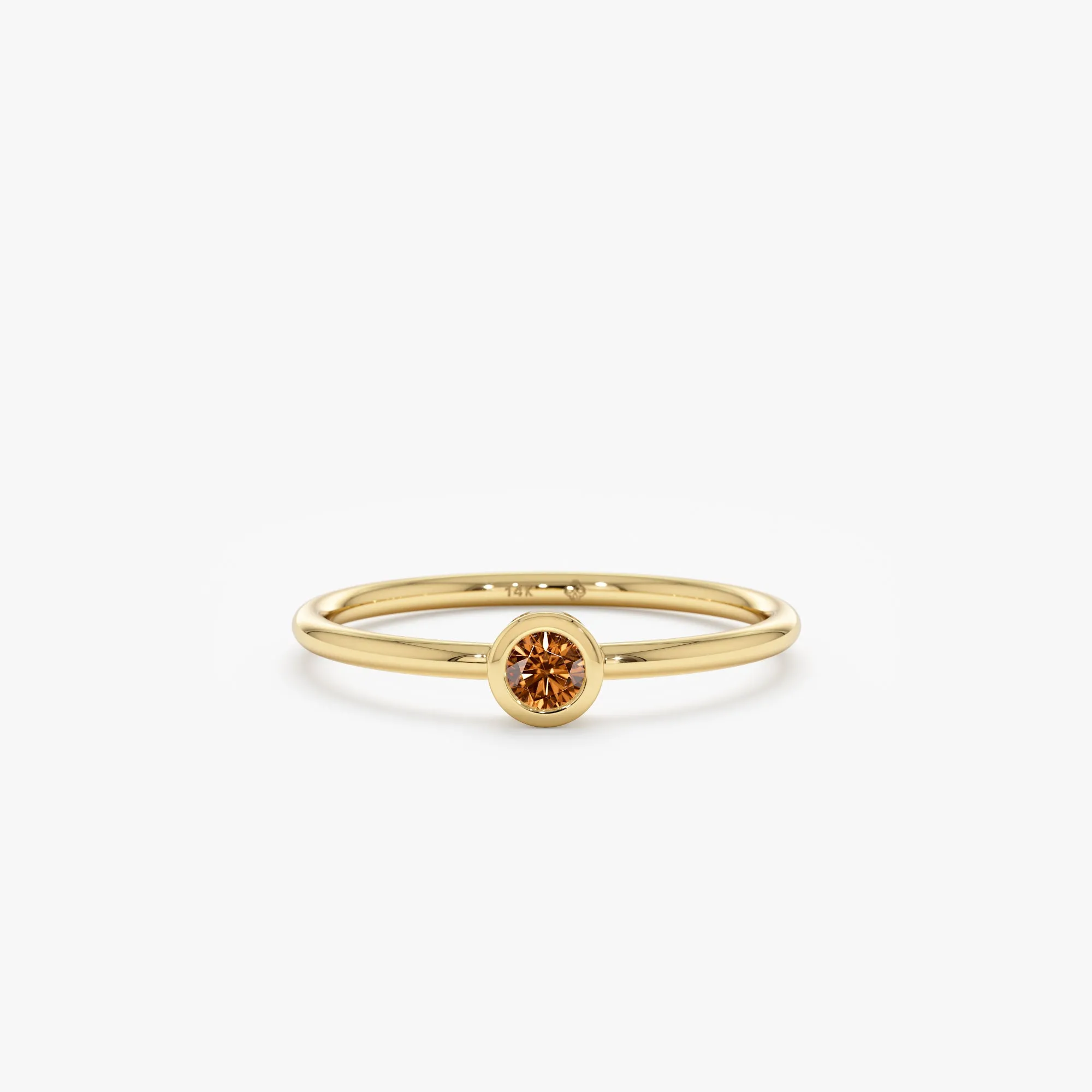 Natural Citrine Bezel Ring, Vienna