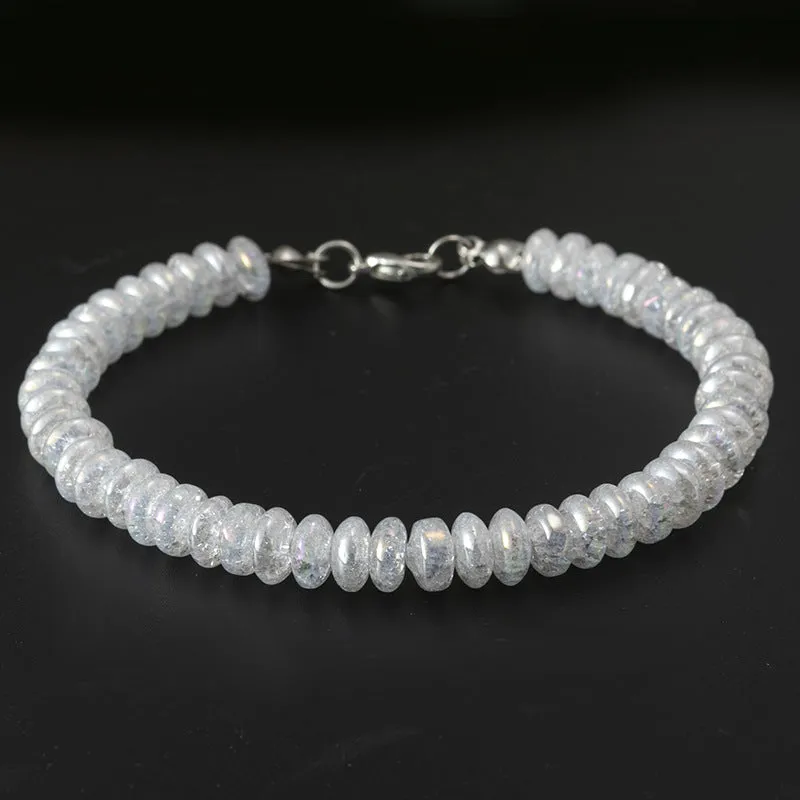 Natural Opal Loose Beads Hand-knitted Bracelet