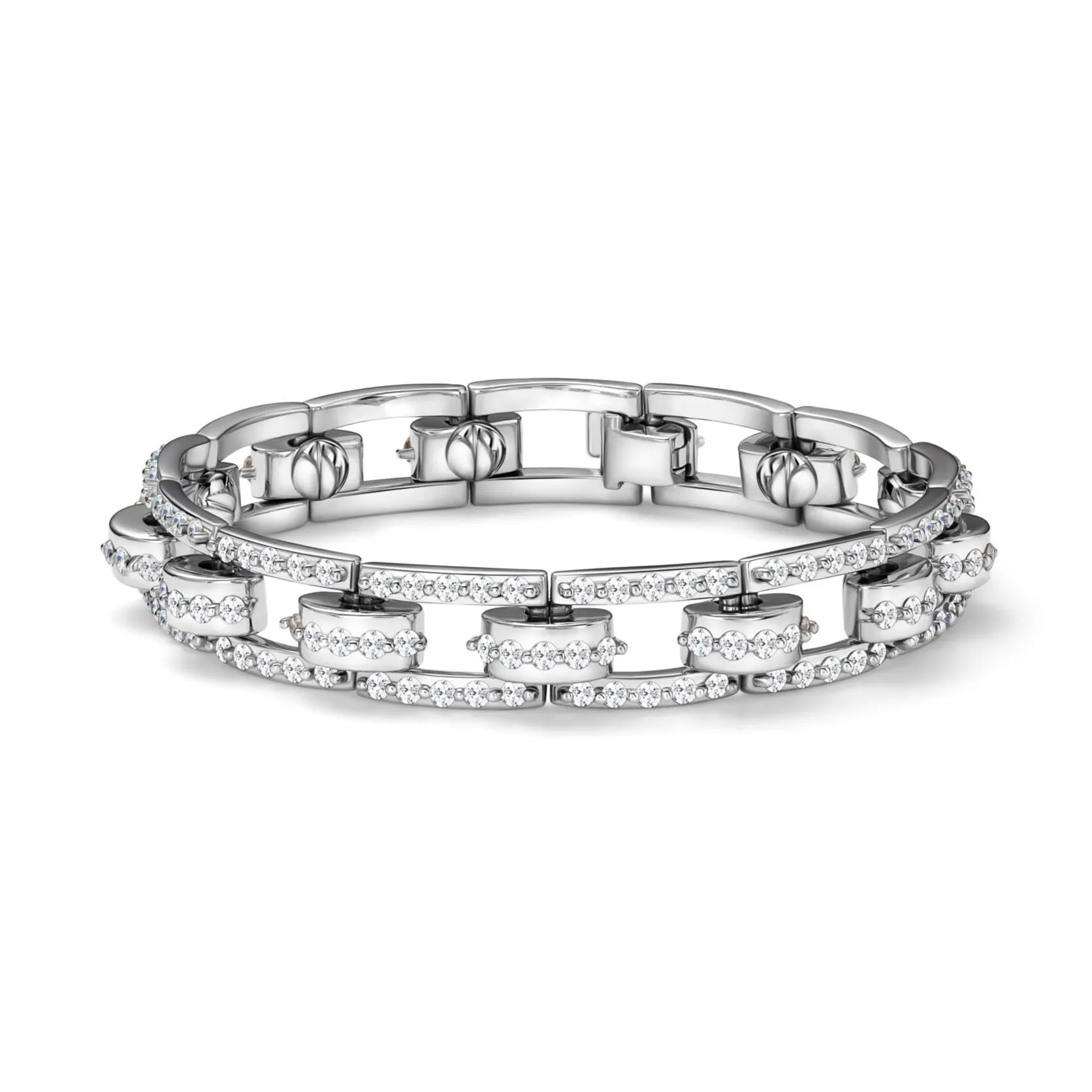 NB109 Platinum and Diamond Bracelet