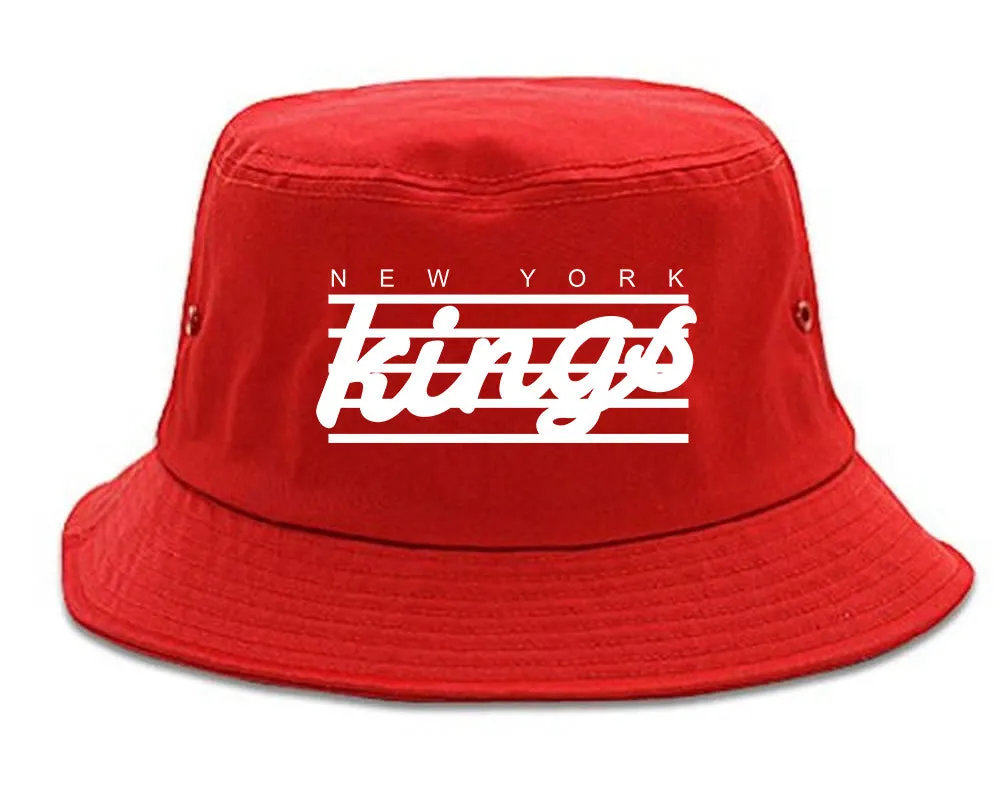 New York Kings Stripes Bucket Hat