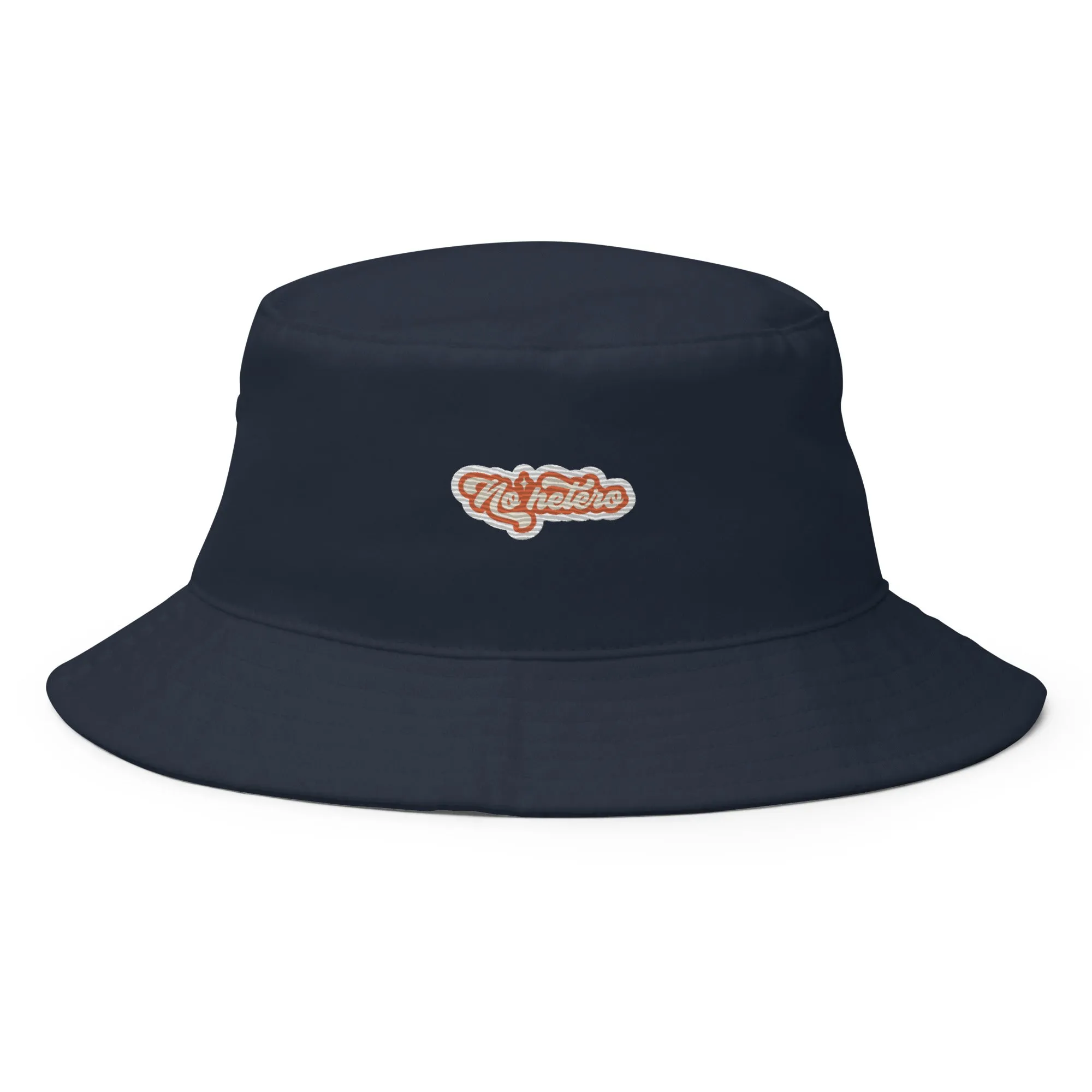 No hetero Premium Embriodered Bucket Hat