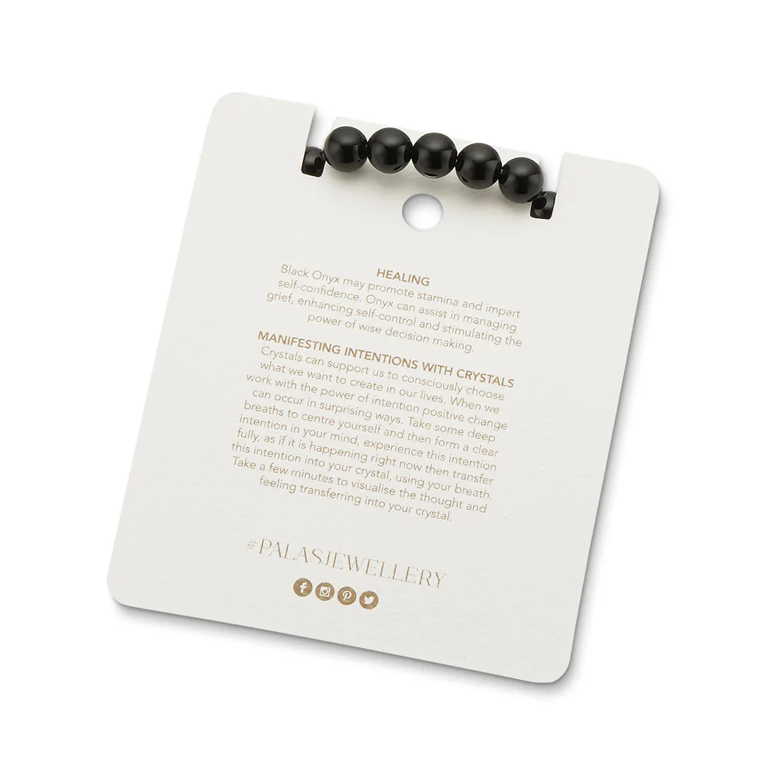 ONYX ENERGY GEM BRACELET