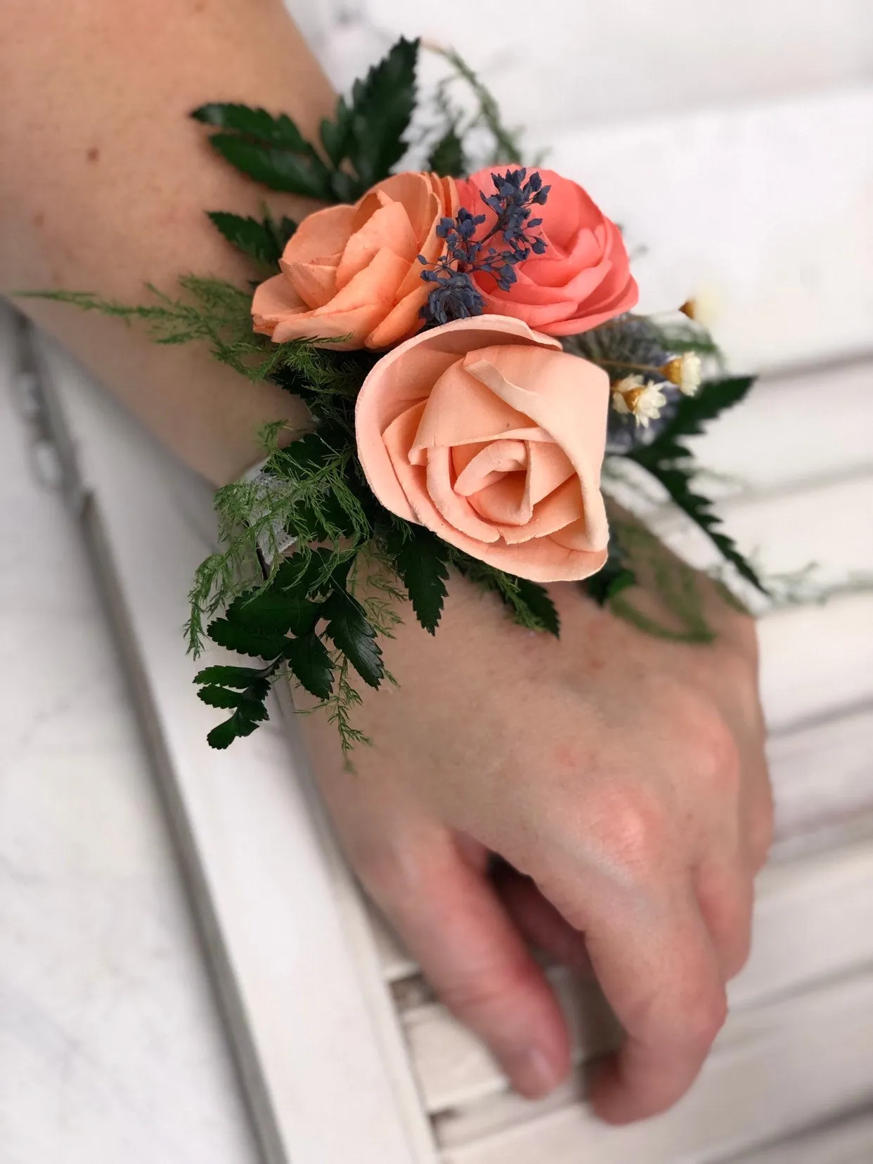 Peaches and Dream Corsage