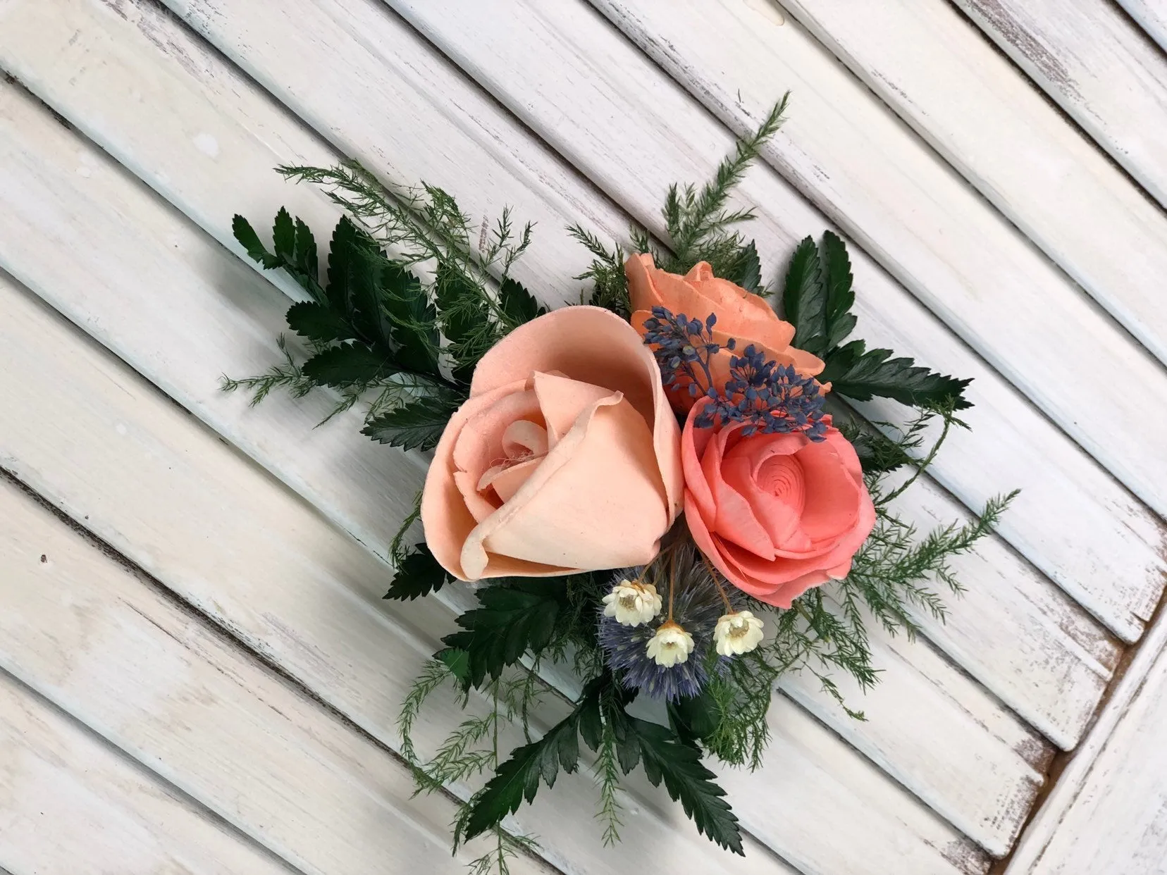 Peaches and Dream Corsage