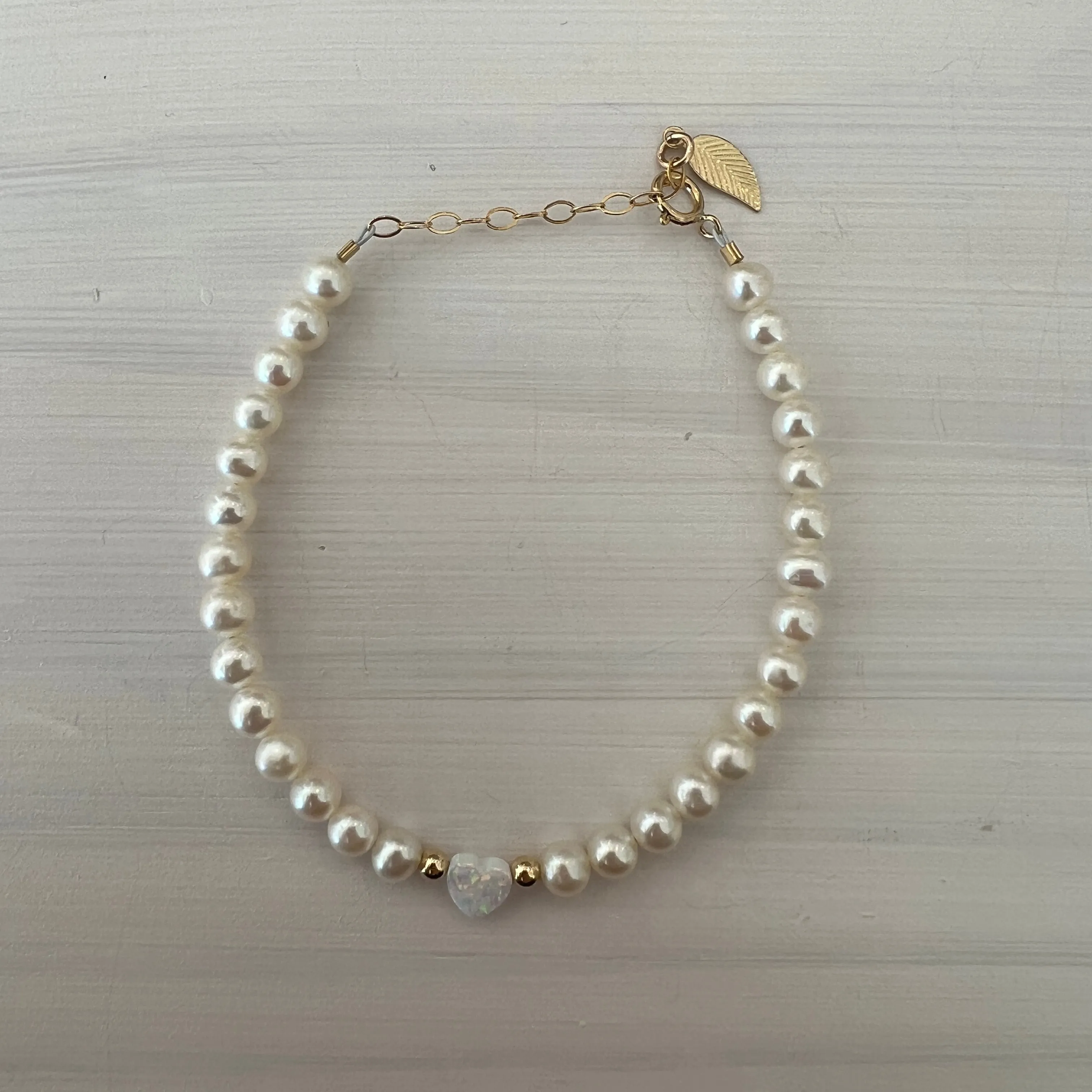 Pearl Heart Bracelet