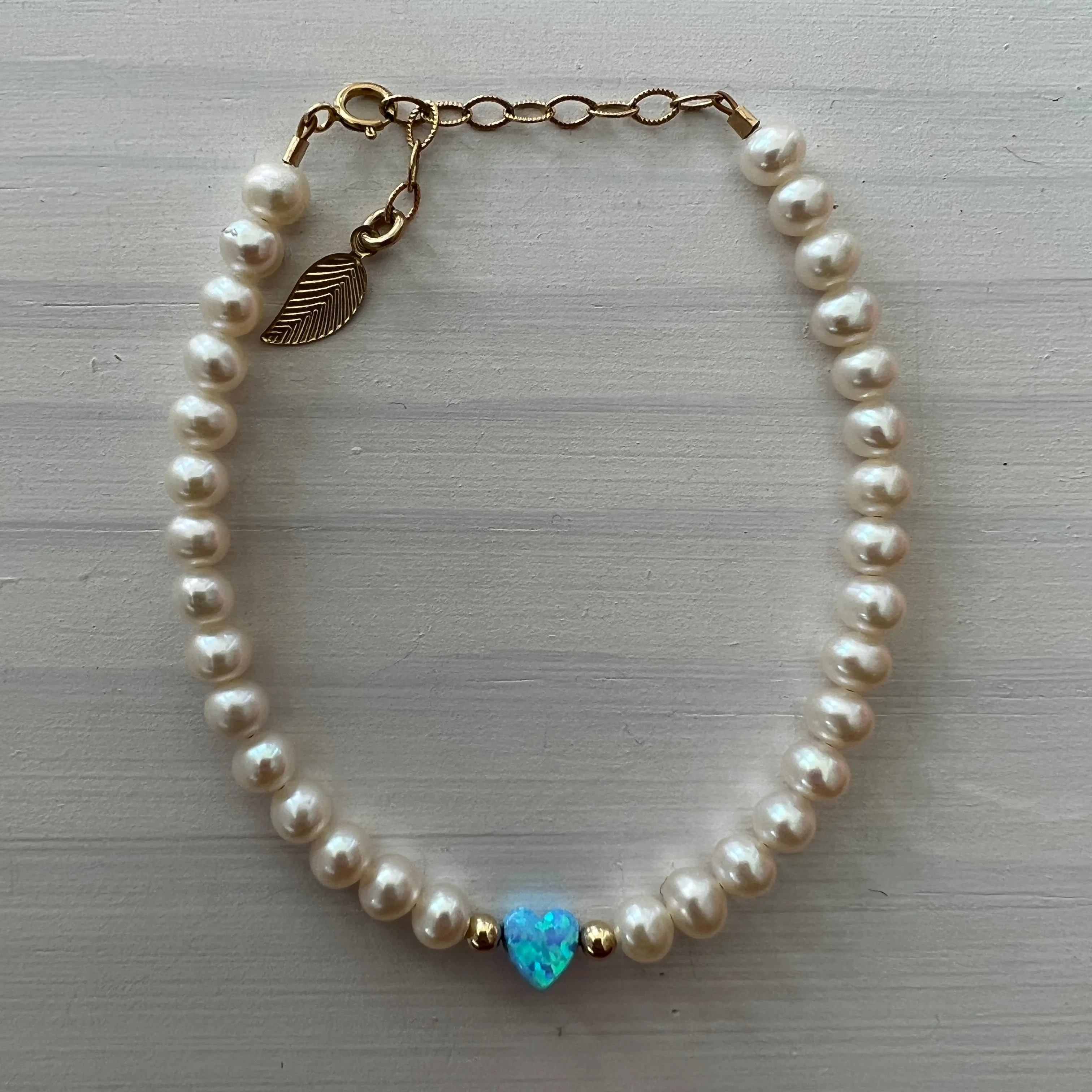 Pearl Heart Bracelet