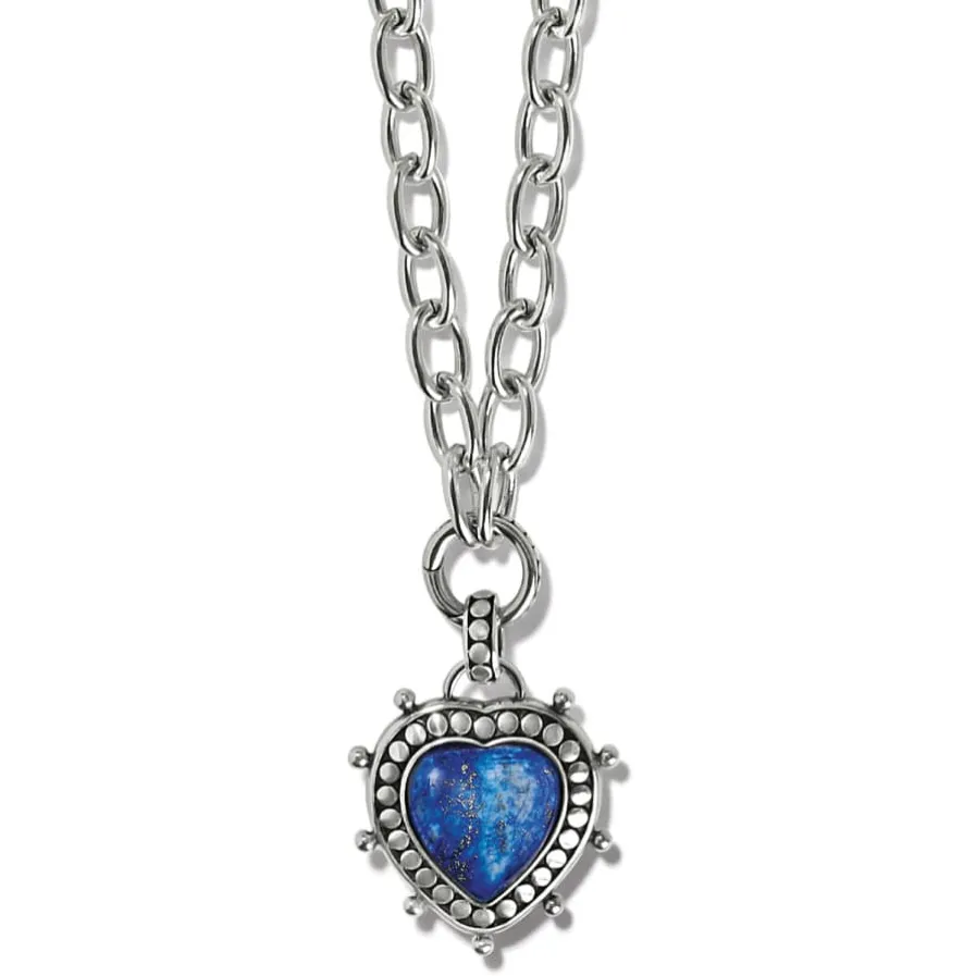 Pebble Dot Hati Lapis Heart Necklace