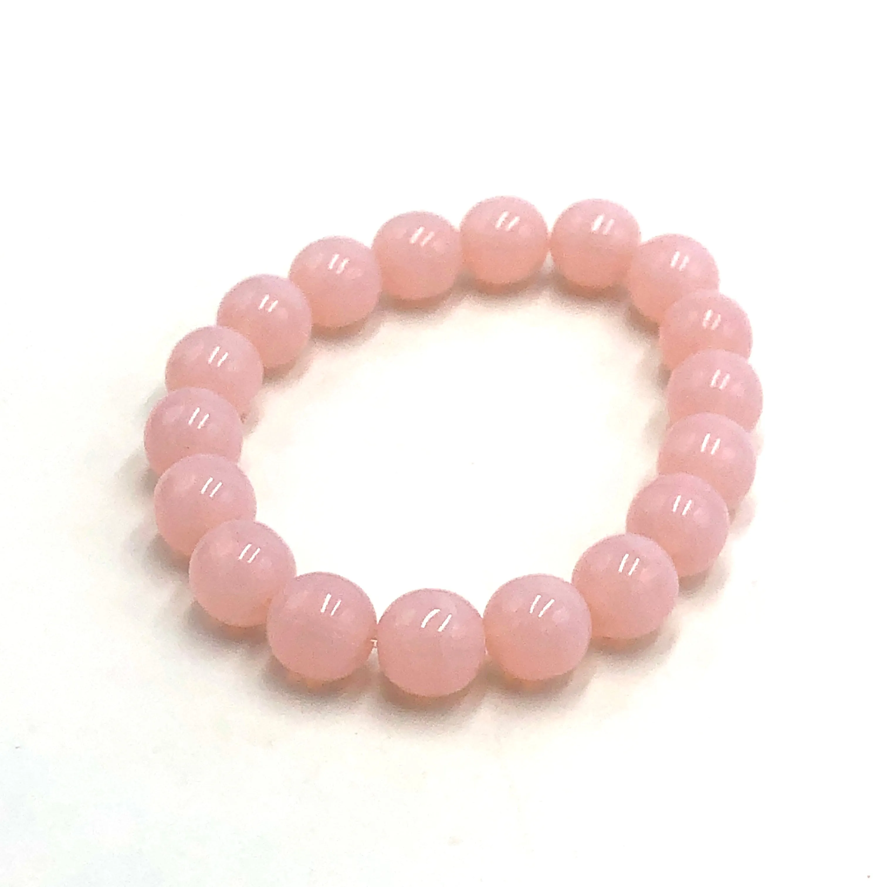 Pink Opal - Leetie Archival Vintage Glass Stretch Bracelet