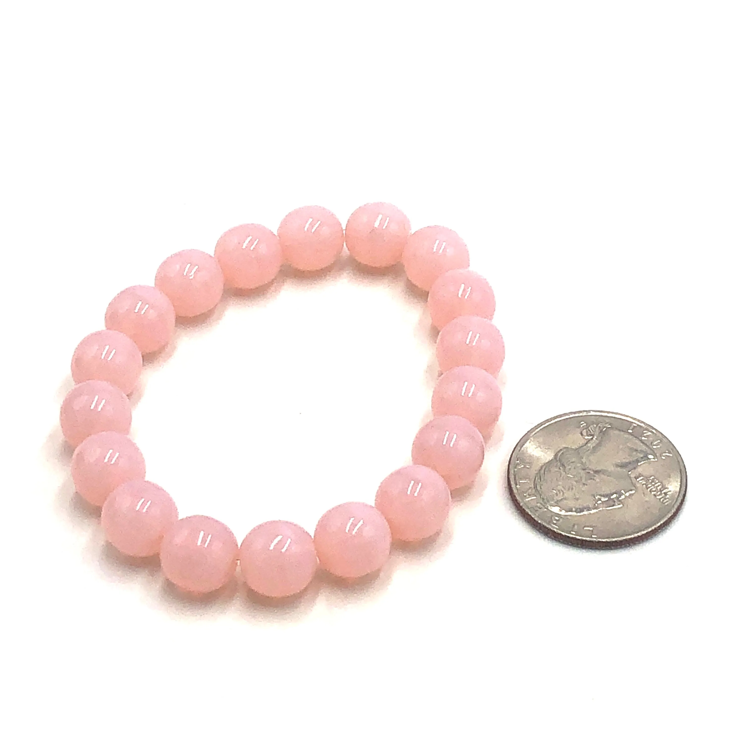 Pink Opal - Leetie Archival Vintage Glass Stretch Bracelet